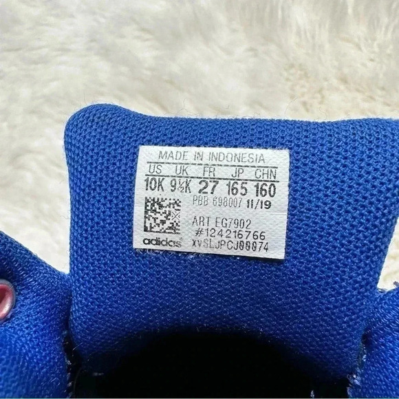 Adidas Hoops Spider-Man Sneakers Red / Blue White Size 10 - Picture 6 of 16